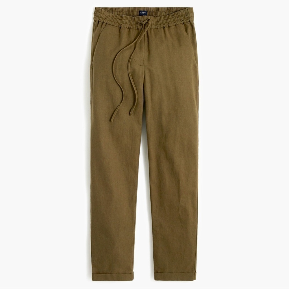 J. Crew Linen Cotton Drawstring Pants Size 0